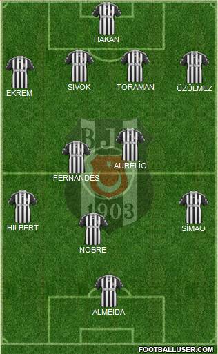 Besiktas JK Formation 2011