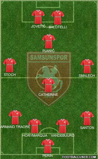 Samsunspor football formation