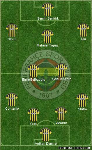 Fenerbahçe SK Formation 2011