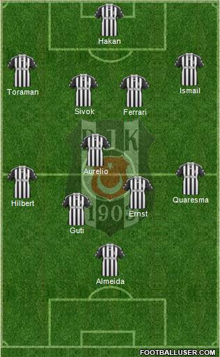 Besiktas JK Formation 2011