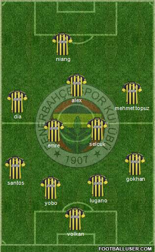 Fenerbahçe SK Formation 2011