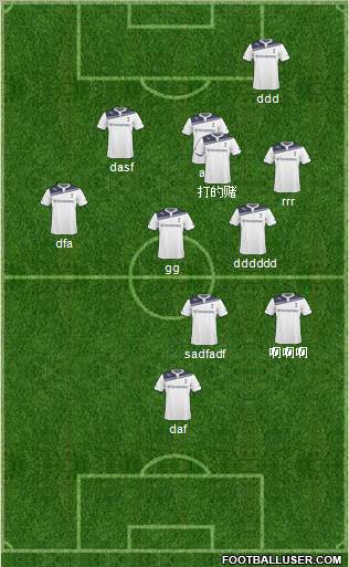 Tottenham Hotspur Formation 2011