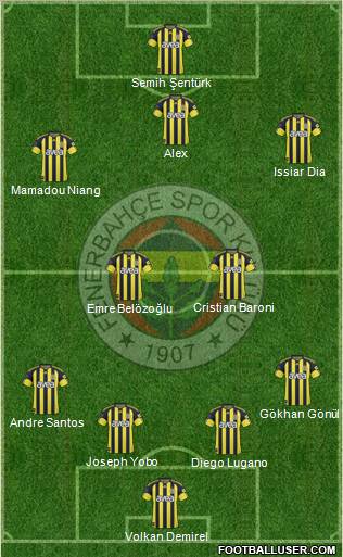Fenerbahçe SK Formation 2011