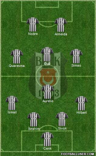 Besiktas JK Formation 2011