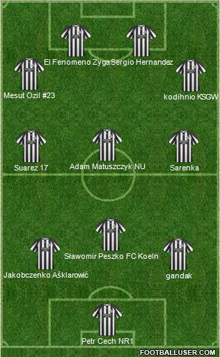 Newcastle United Formation 2011