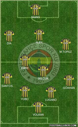 Fenerbahçe SK Formation 2011