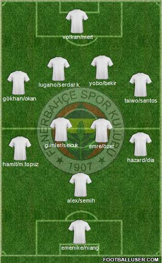 Fenerbahçe SK Formation 2011