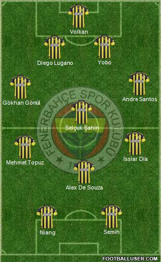 Fenerbahçe SK Formation 2011