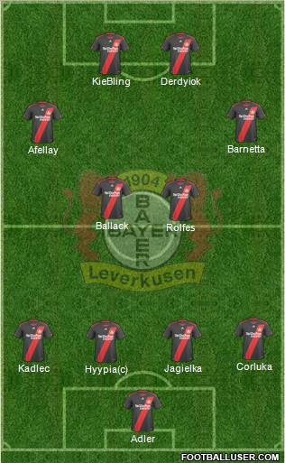 Bayer 04 Leverkusen Formation 2011