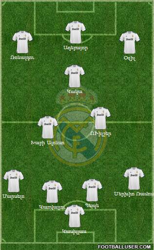 Real Madrid C.F. Formation 2011