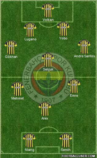 Fenerbahçe SK Formation 2011