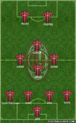 A.C. Milan Formation 2011