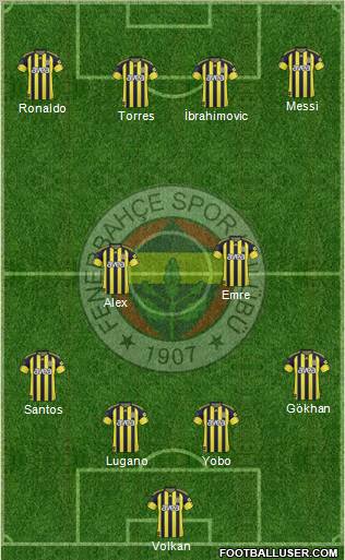 Fenerbahçe SK Formation 2011