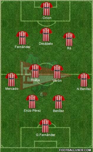 Estudiantes de La Plata football formation