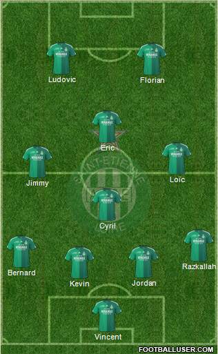 A.S. Saint-Etienne football formation