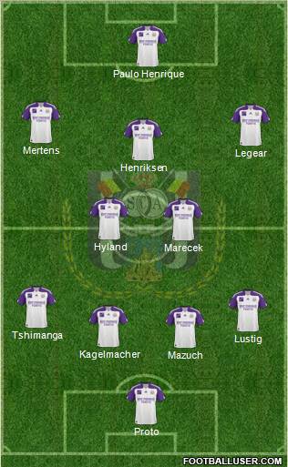 RSC Anderlecht Formation 2011