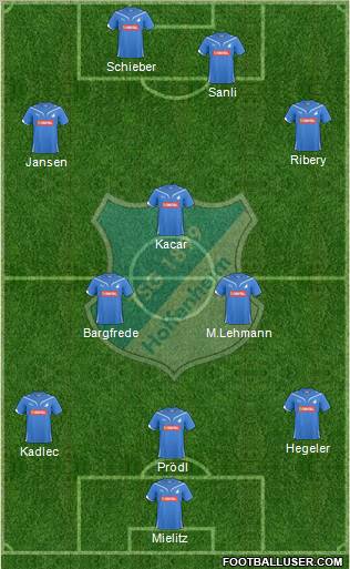 TSG 1899 Hoffenheim Formation 2011