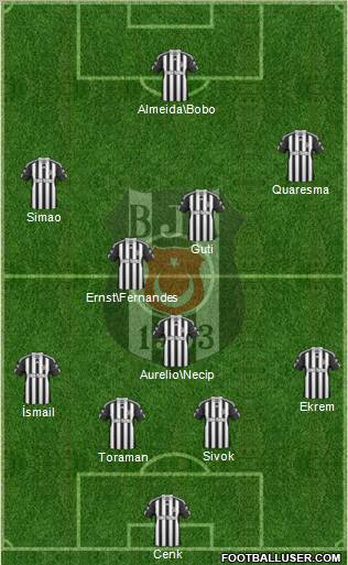 Besiktas JK Formation 2011