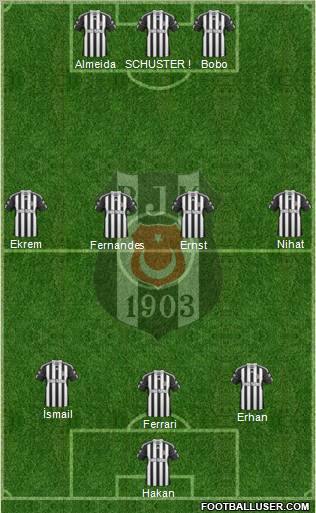 Besiktas JK Formation 2011