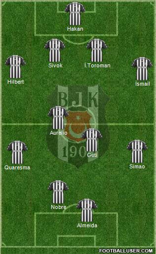 Besiktas JK Formation 2011