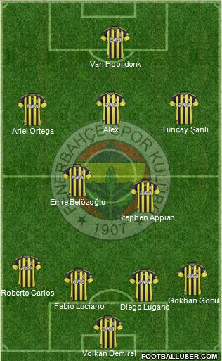 Fenerbahçe SK Formation 2011