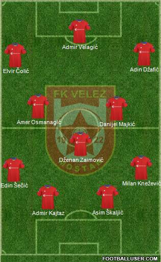 FK Velez Mostar Formation 2011