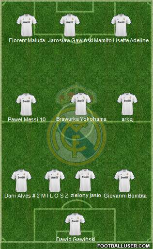 Real Madrid C.F. Formation 2011
