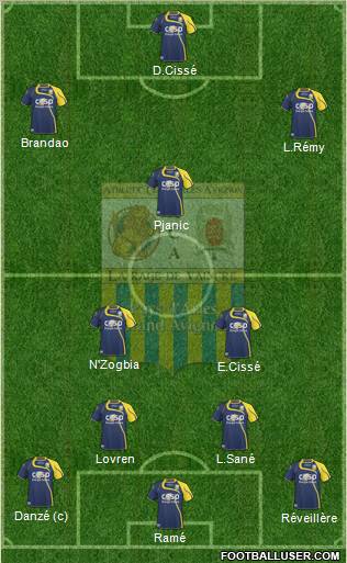 Athlétic Club Arles-Avignon football formation