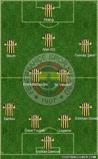 Fenerbahçe SK Formation 2011