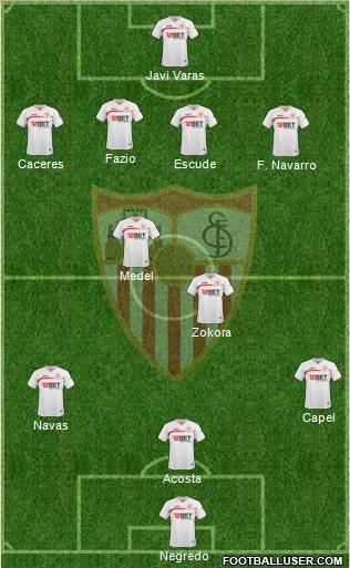 Sevilla F.C., S.A.D. Formation 2011