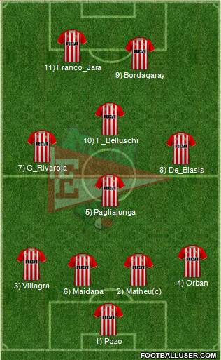 Estudiantes de La Plata Formation 2011