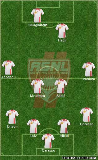 A.S. Nancy Lorraine football formation