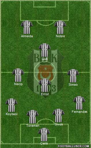 Besiktas JK Formation 2011