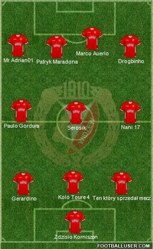 Widzew Lodz Formation 2011
