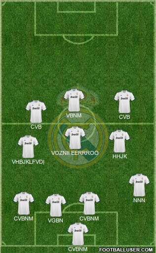 Real Madrid C.F. Formation 2011