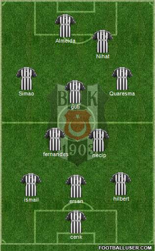 Besiktas JK Formation 2011