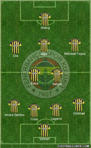 Fenerbahçe SK Formation 2011