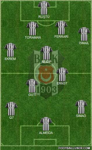 Besiktas JK Formation 2011