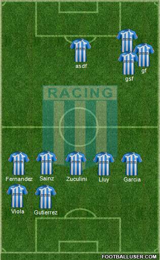 Racing Club 4-5-1 football formation