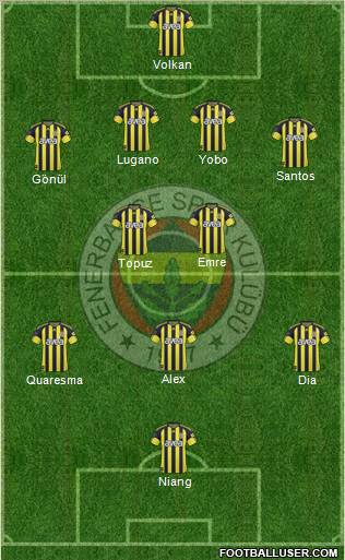 Fenerbahçe SK Formation 2011