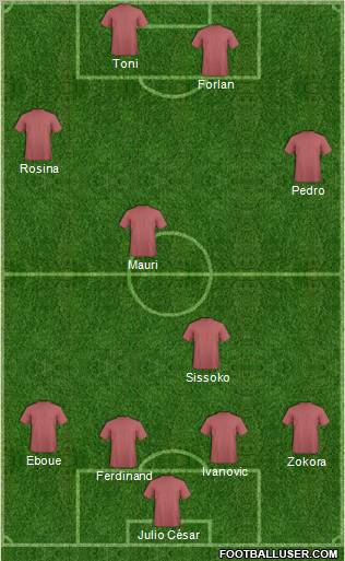 Pro Evolution Soccer Team Formation 2011