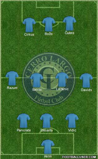 Cerro Largo Fútbol Club Formation 2011