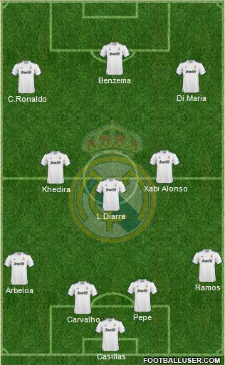 Real Madrid C.F. Formation 2011