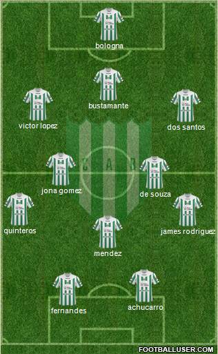 Banfield 3-5-2 football formation