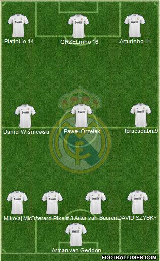 Real Madrid C.F. Formation 2011