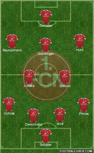 1.FC Nürnberg Formation 2011