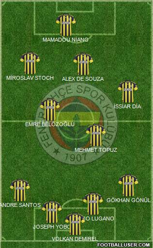 Fenerbahçe SK Formation 2011