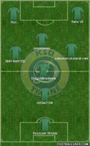 KS Dinamo Tirana football formation