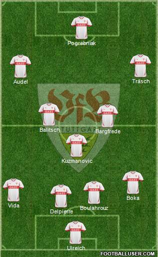 VfB Stuttgart Formation 2011
