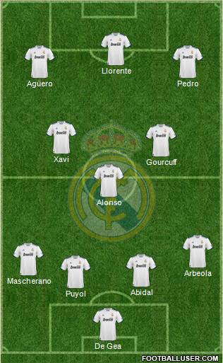 Real Madrid C.F. Formation 2011